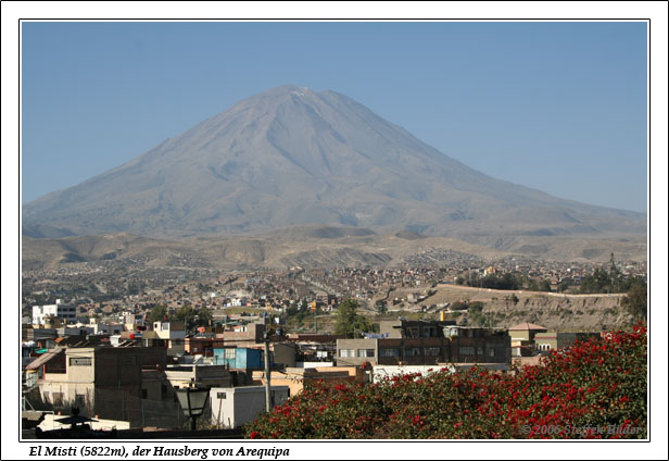 Peru Inka Anden Fotos Bilder Reiseberichte Arequipa Chachani el Misti