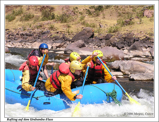 Peru Inka Anden Fotos Bilder Reiseberichte Urubamba Urubambatal Rafting