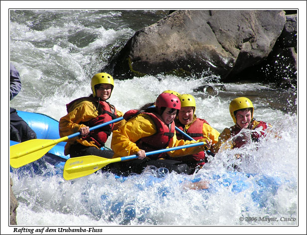 Peru Inka Anden Fotos Bilder Reiseberichte Urubamba Urubambatal Rafting